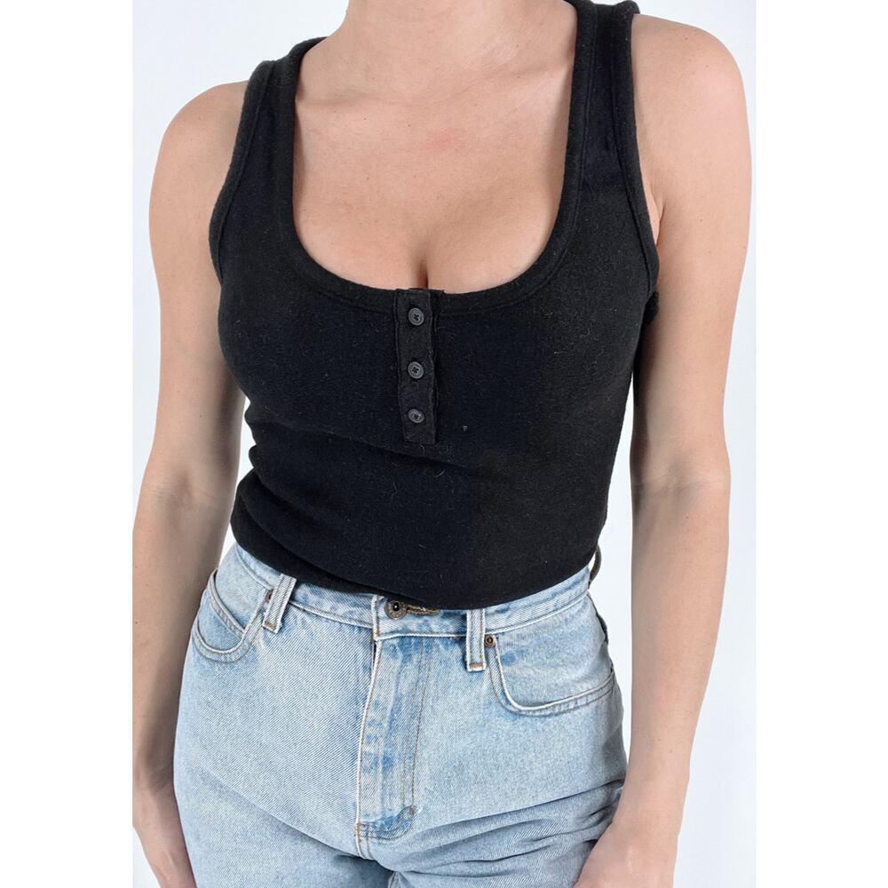 NWT Kendall & Kylie Felt Dark Gray Bodysuit Size Small